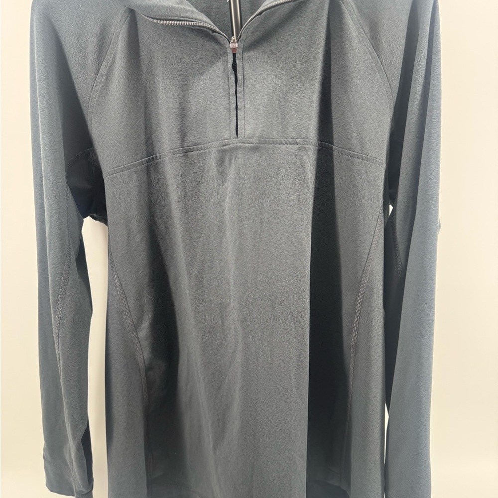 Vineyard Vines Men's Charcoal Heather Palmetto Golf Quarter-Zip size XL - Picture 2 of 6